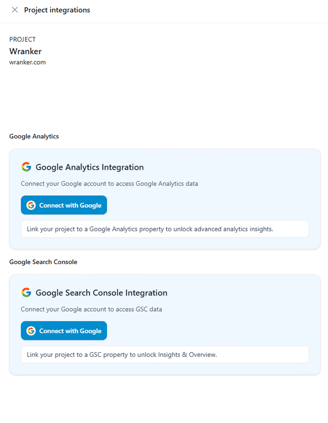 google connecion