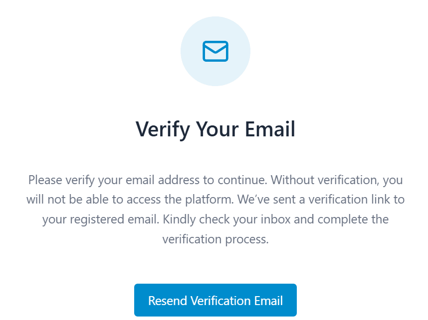 Verify Your Email